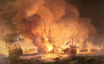 Luny Thomas Bataille du Nil 1798 Batailles navales Peinture à l'huile